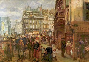 パリの平日 作： Adolph Menzel